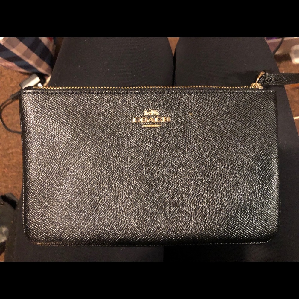 Black Coach Wristlet